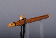 African Mahogany  Native American Flute, Minor, Mid A-4, #J43F (1)
